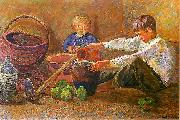 Zygmunt Waliszewski Boys and still life Germany oil painting artist